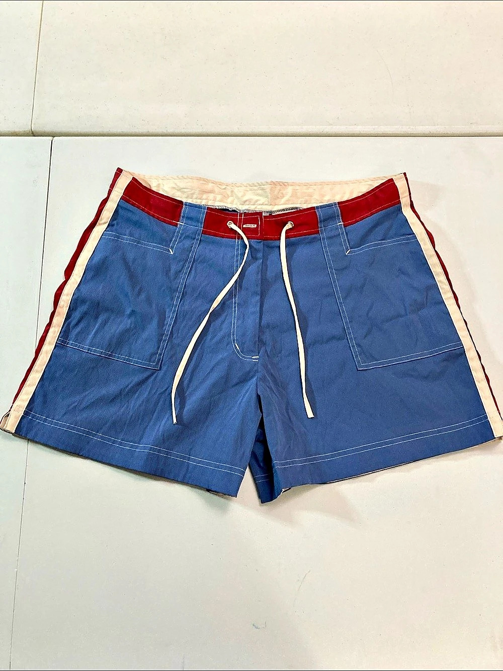 R&R Sport 7363/SN Color Block Swim Trunks Size Large
